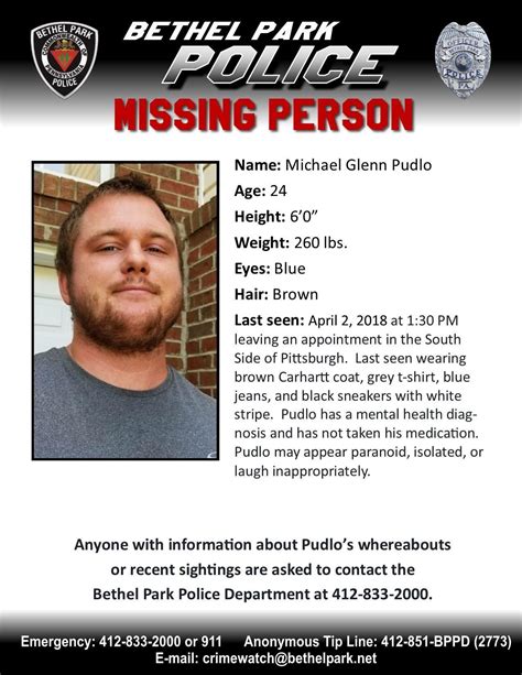 <b>Missing</b>: Louis Mackerley (<b>PA</b>) 01/24/2018 09:00 AM. . Missing persons pittsburgh pa